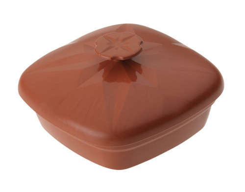 Couvercle pour ravier 25 cl terracotta fibre végétale Liliroc Saint Romain