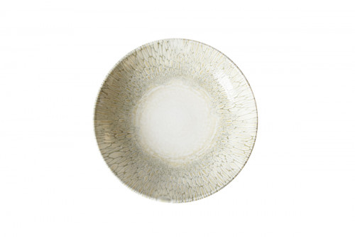 Assiette coupe creuse beige porcelaine vitrifiée Ø 24,8 cm Butterfly Dudson