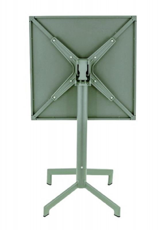 Table avec système pliant d'extérieur vert sauge 60x60 cm Pigalle Flexmob