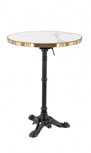 Table marbre blanc Ø 60 cm Orsay Flexmob