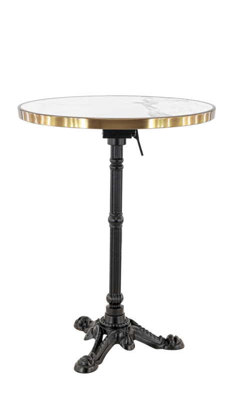 Table marbre blanc Ø 60 cm Orsay Flexmob
