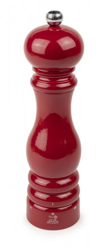 Moulin à sel humide rouge Ø 5,9 cm 22 cm Paris Peugeot Saveurs