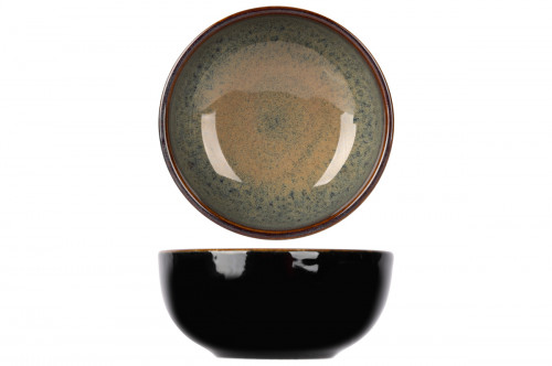 Bol rond noir porcelaine Ø 10 cm Bogota Proof