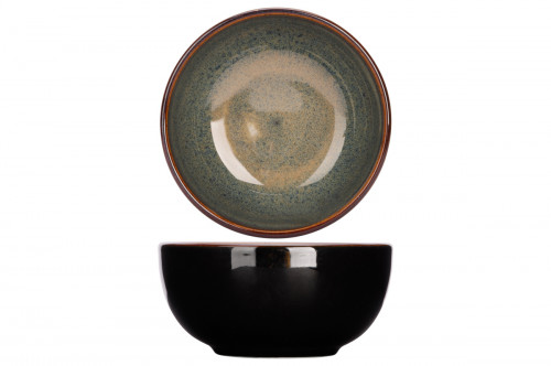 Bol rond noir porcelaine Ø 12 cm Bogota Proof