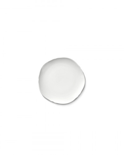 Assiette plate rond blanc porcelaine Ø 15 cm Silhouette Serax