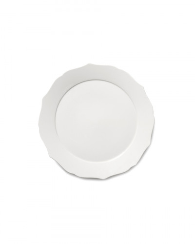 Assiette plate rond blanc porcelaine Ø 26 cm Silhouette Serax