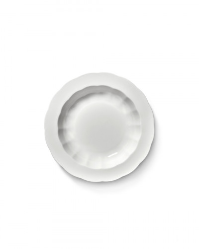Assiette creuse rond blanc porcelaine Ø 23,7 cm Silhouette Serax