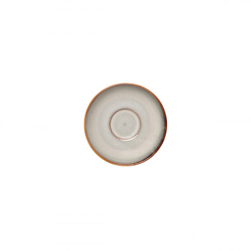Sous tasse à thé rond gris bleu porcelaine Ø 14 cm Serena Pro.mundi