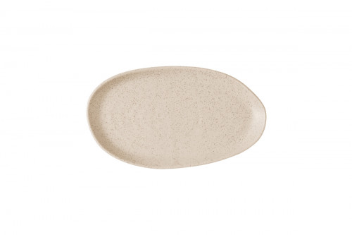 Assiette coupe plate organique Nutmeg Cream porcelaine vitrifiée Ø 26 cm 26x15 cm Stonecast Natural Churchill