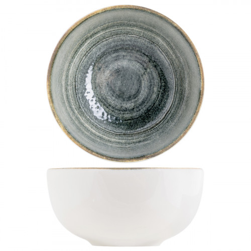 Bol coupe rond gris anthracite porcelaine Ø 10 cm Terra Pro.mundi