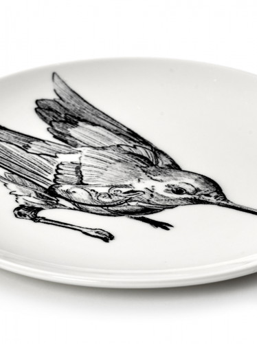 Assiette à pain rond HUMMINGBIRD porcelaine Ø 12 cm Unity Serax