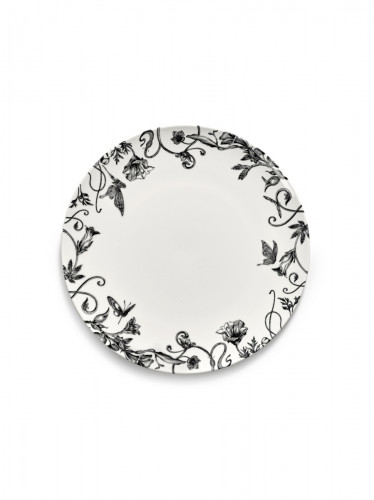 Assiette coupe plate rond FLORAL FANTASY porcelaine Ø 21 cm Unity Serax