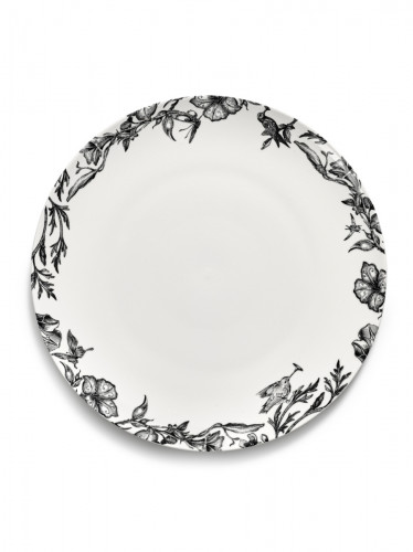 Assiette coupe plate rond ENCHANTED GARDEN porcelaine Ø 27 cm Unity Serax