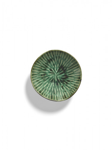 Bol rond vert grès émaillé 17 cm Ø 17 cm Verde Lanza Serax