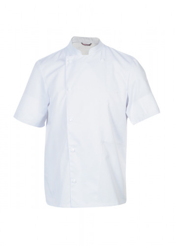 Veste de cuisine manches courtes blanc T2 Madras Robur