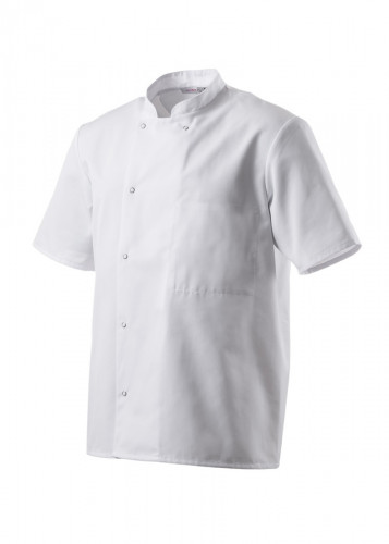 Veste de cuisine manches courtes blanc T6 Inox Robur