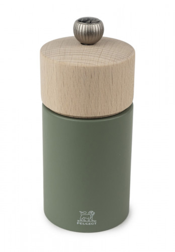 Moulin à poivre droit vert forêt Ø 5,2 cm 5,2x5,2x12 cm Boreal Peugeot Saveurs