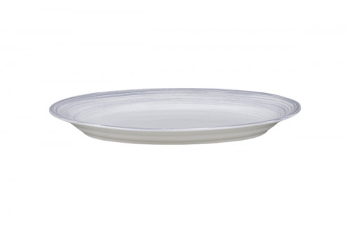 Assiette plate ovale blanc porcelaine 32x20,2 cm Sublime Rak