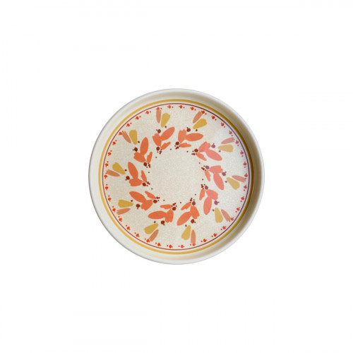 Assiette plate à bord droit rond Solea porcelaine vitrifiée Ø 14 cm Rihla Rak