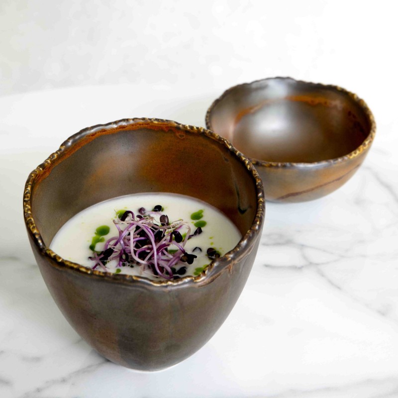 Bowl marron porcelaine Ø 11,5 cm Kaji Flame Accolade