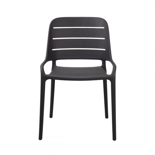 Chaise gris anthracite 82x53x52 cm Foggia Flexmob